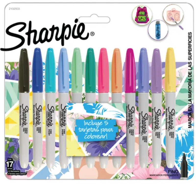 Set 12 Marcadores Sharpie Tonos Pastel