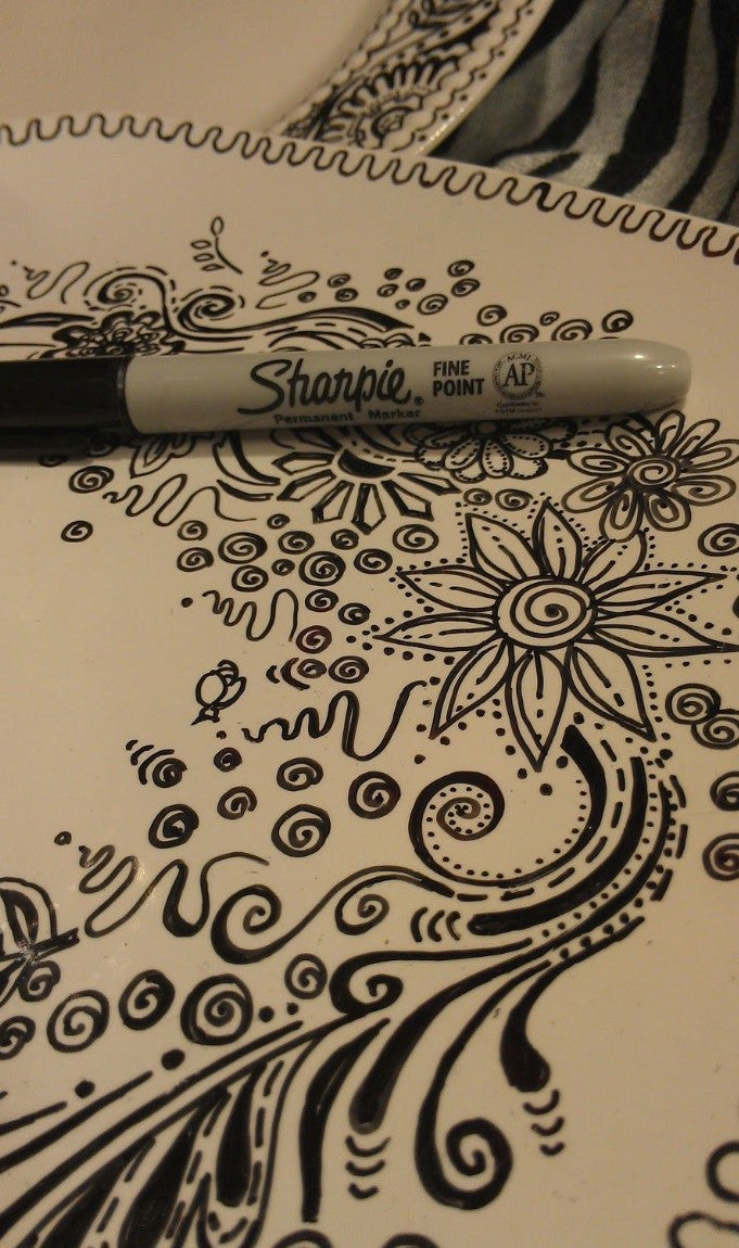 Sharpie Marcador Permanente Punta Fina Negro